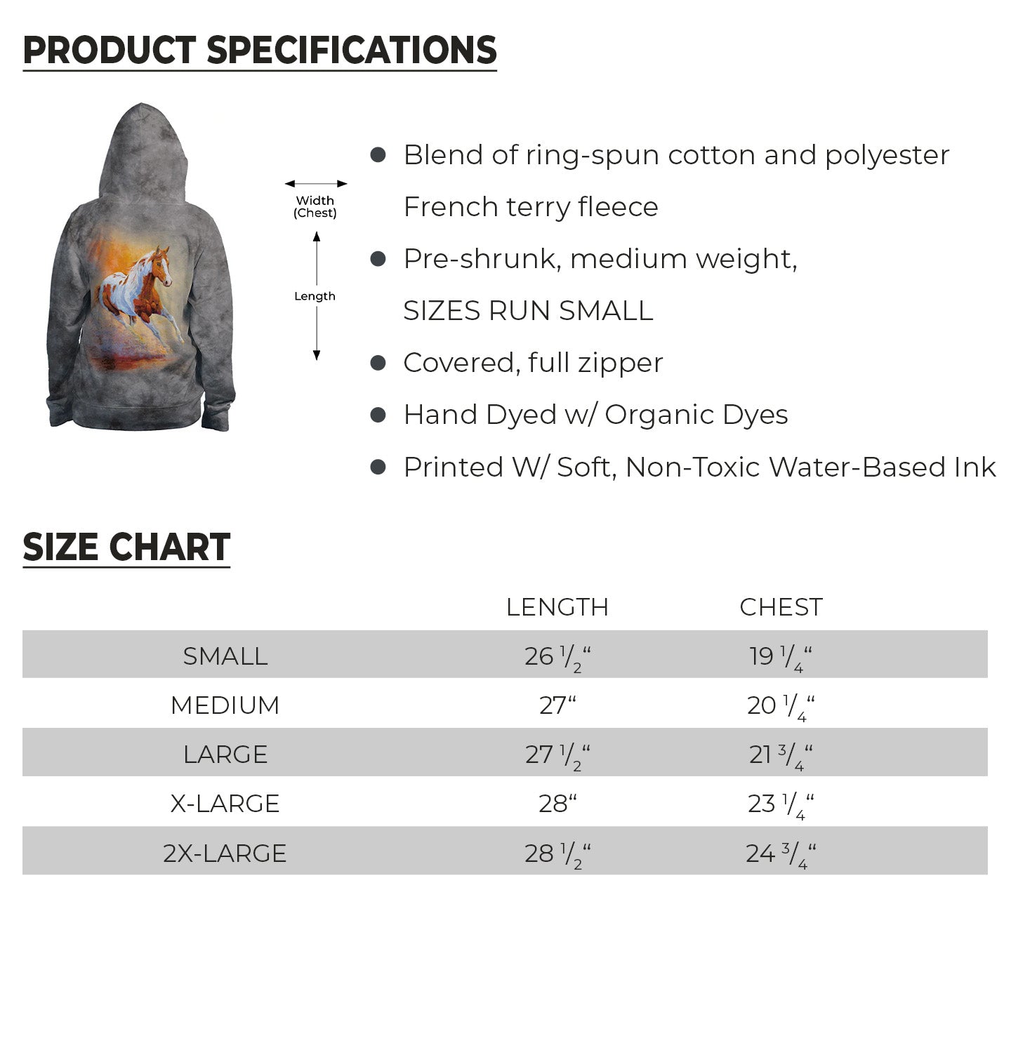 Sunset Gallop - Women's Full-Zip Hoodie Sweatshirt