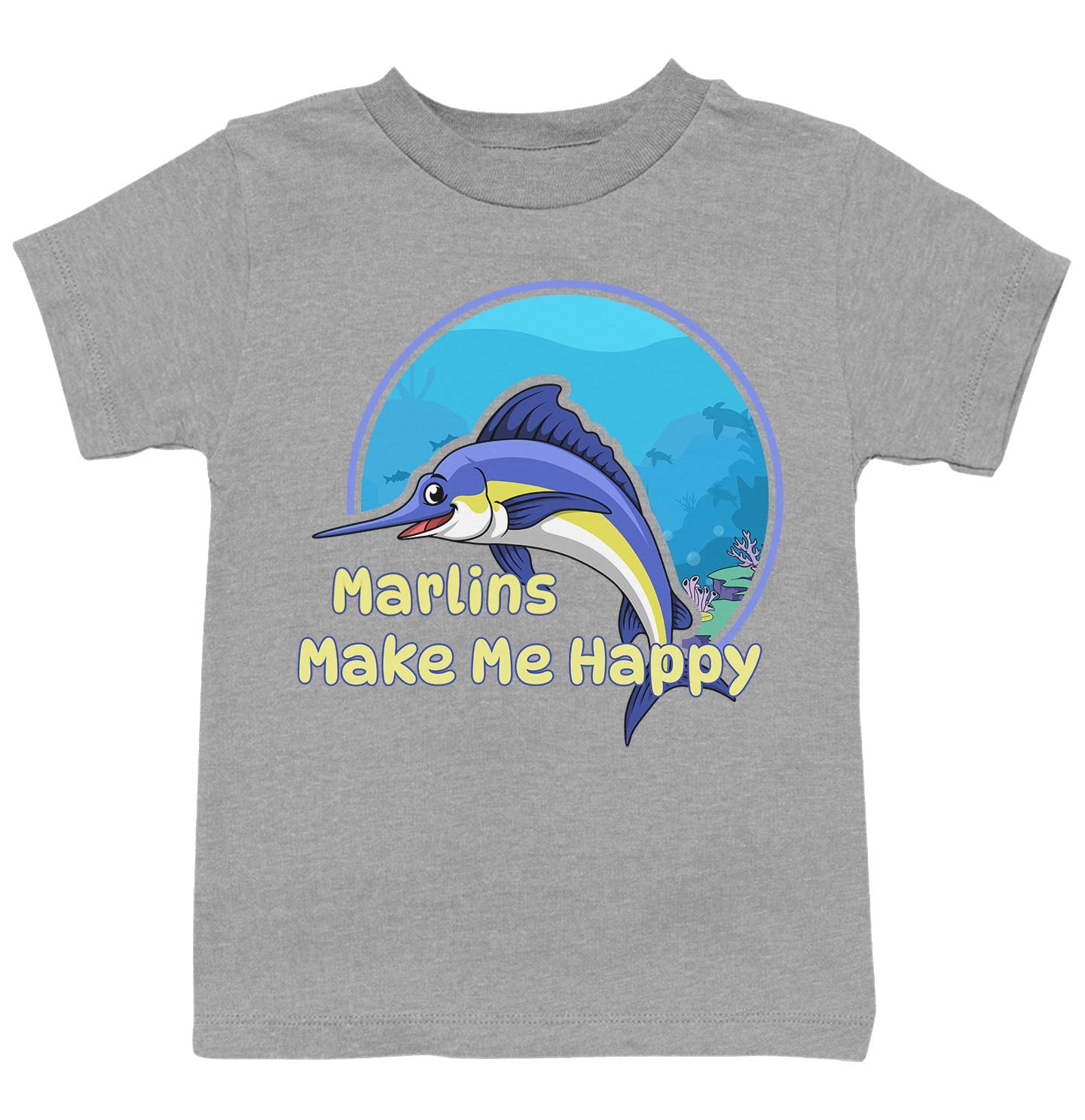 Marlin Toon Make Me Happy - Kids' Unisex T-Shirt - Grey