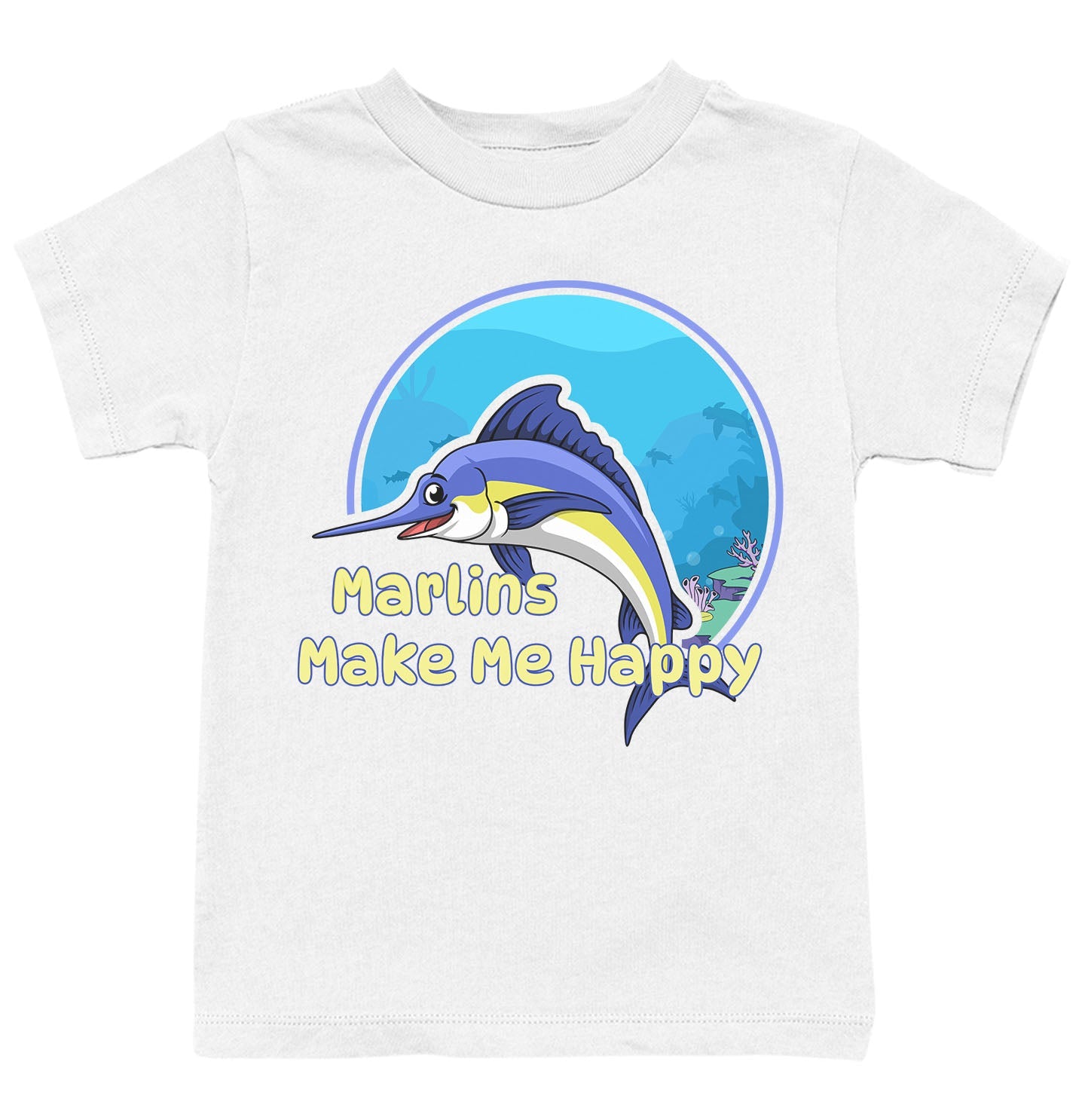 Marlin Toon Make Me Happy - Kids' Unisex T-Shirt - White