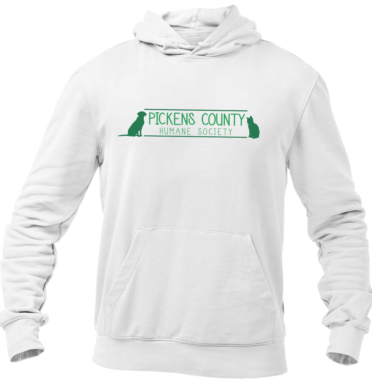 PCHS Logo - Adult Unisex Hoodie Sweatshirt - White