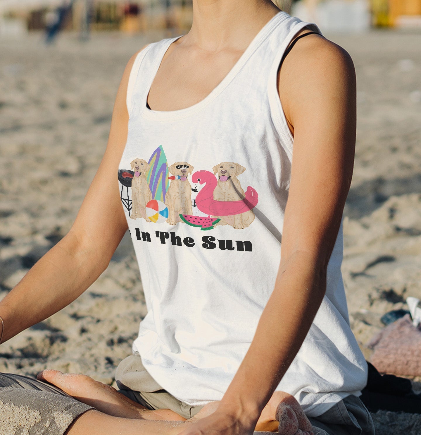 Summer Lineup Yellow Lab - Women's Tri-Blend T-Shirt