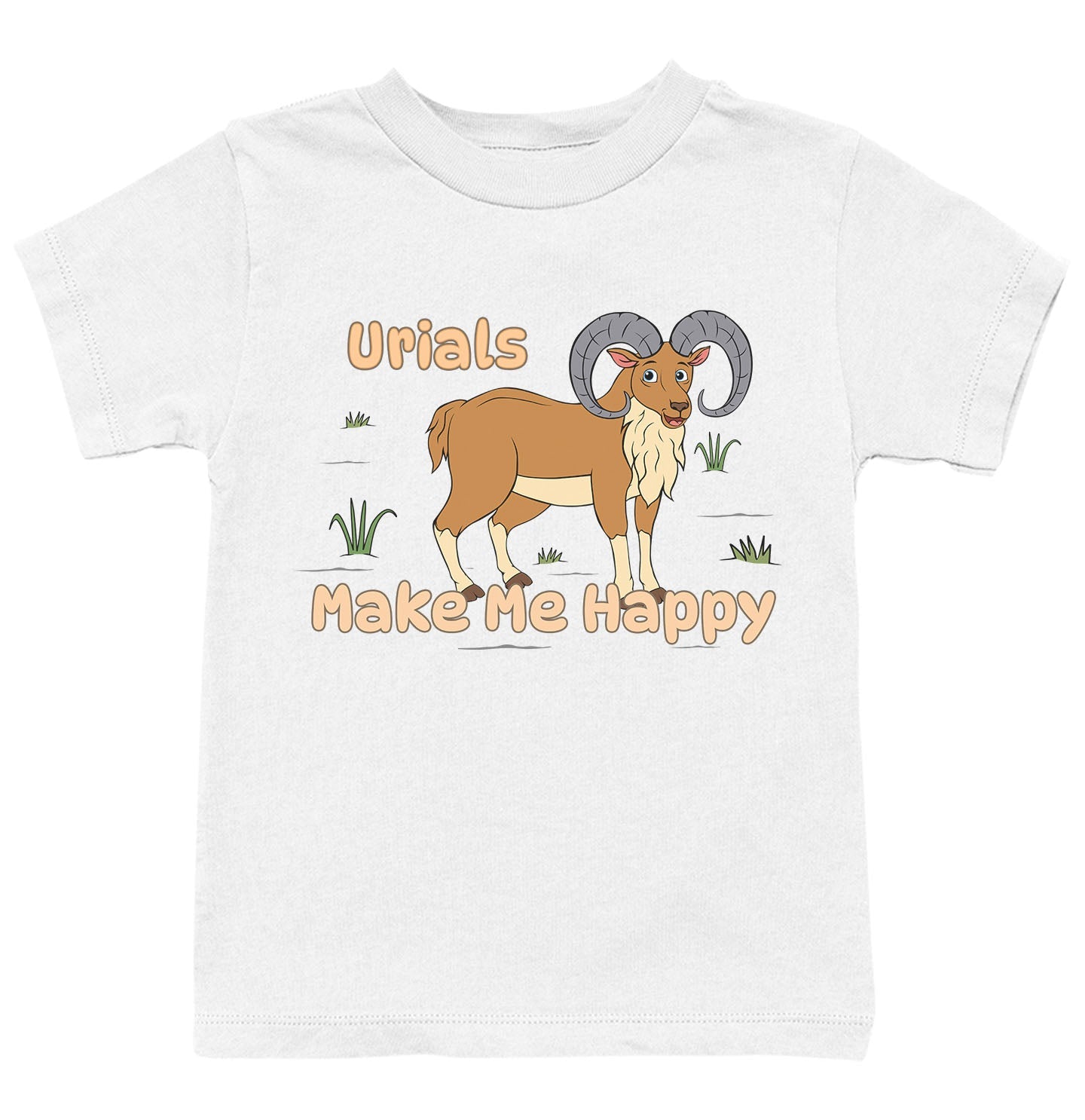 Urial Toon Make Me Happy - Kids' Unisex T-Shirt - White