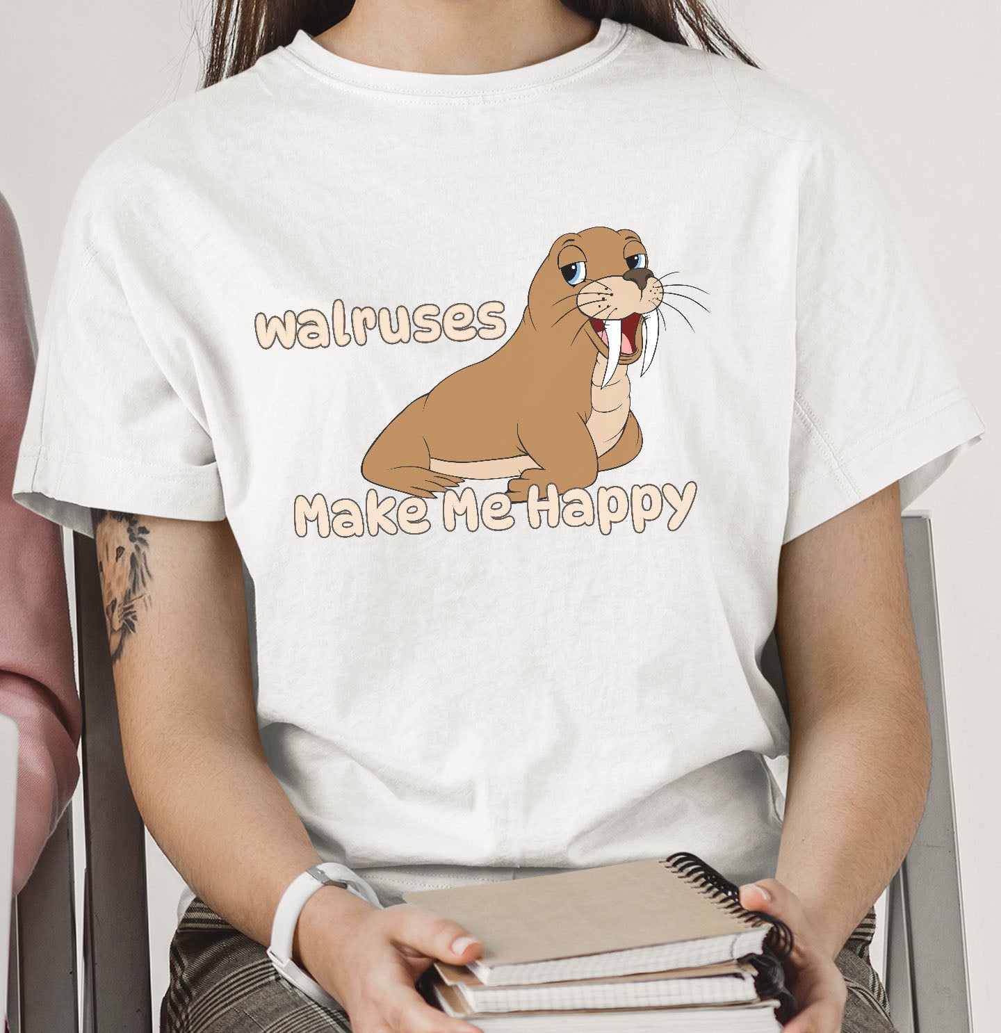 Walrus Toon Make Me Happy - Adult Unisex T-Shirt - Main