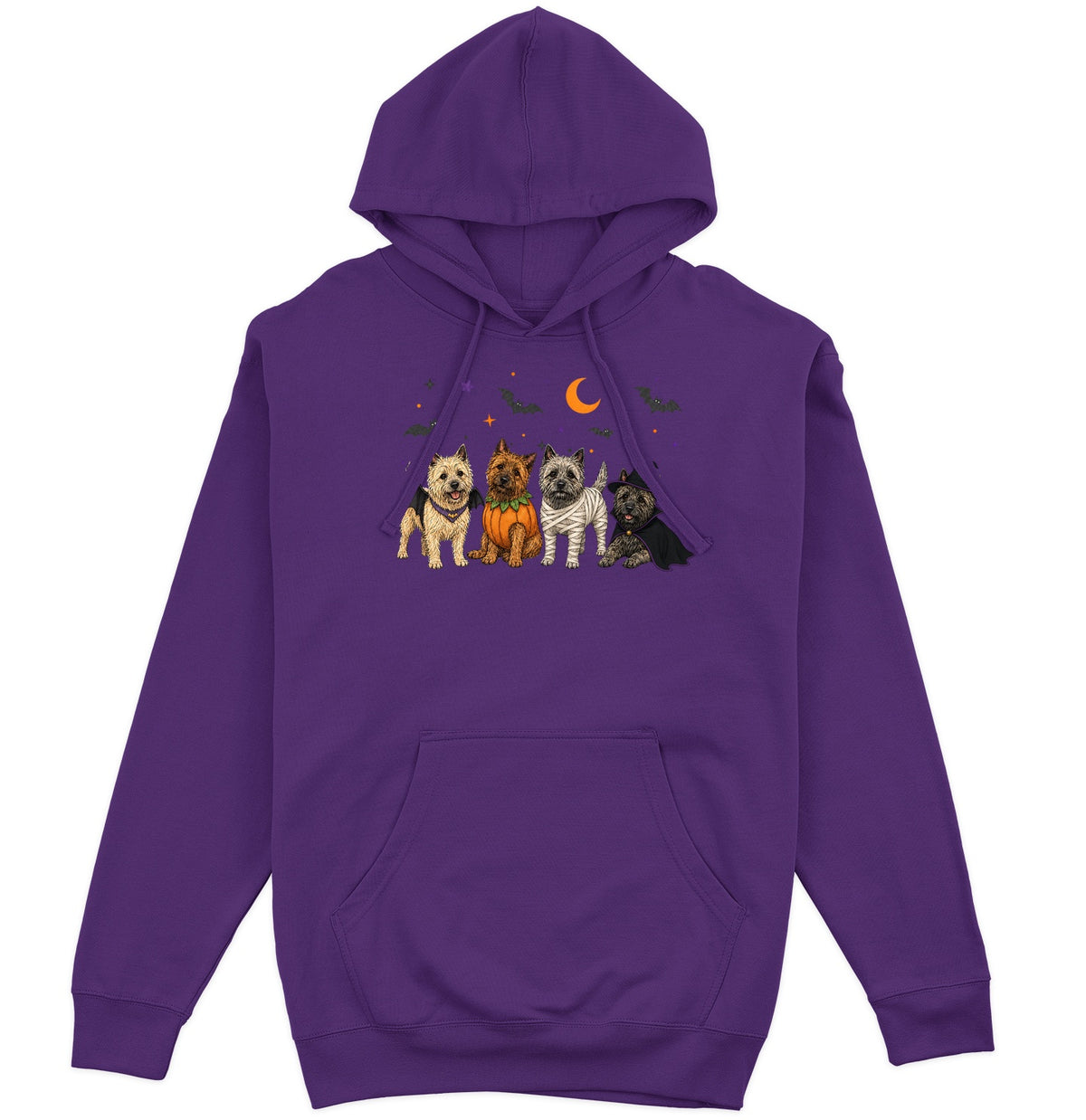 Cairn Terrier Halloween Lineup - Adult Unisex Hoodie
