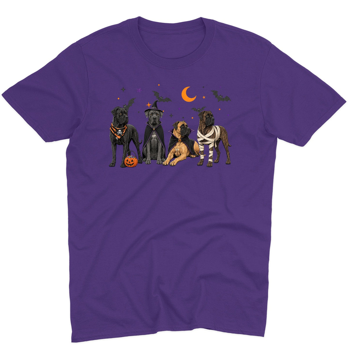 Cane Corso Halloween Lineup - Adult Unisex T-Shirt
