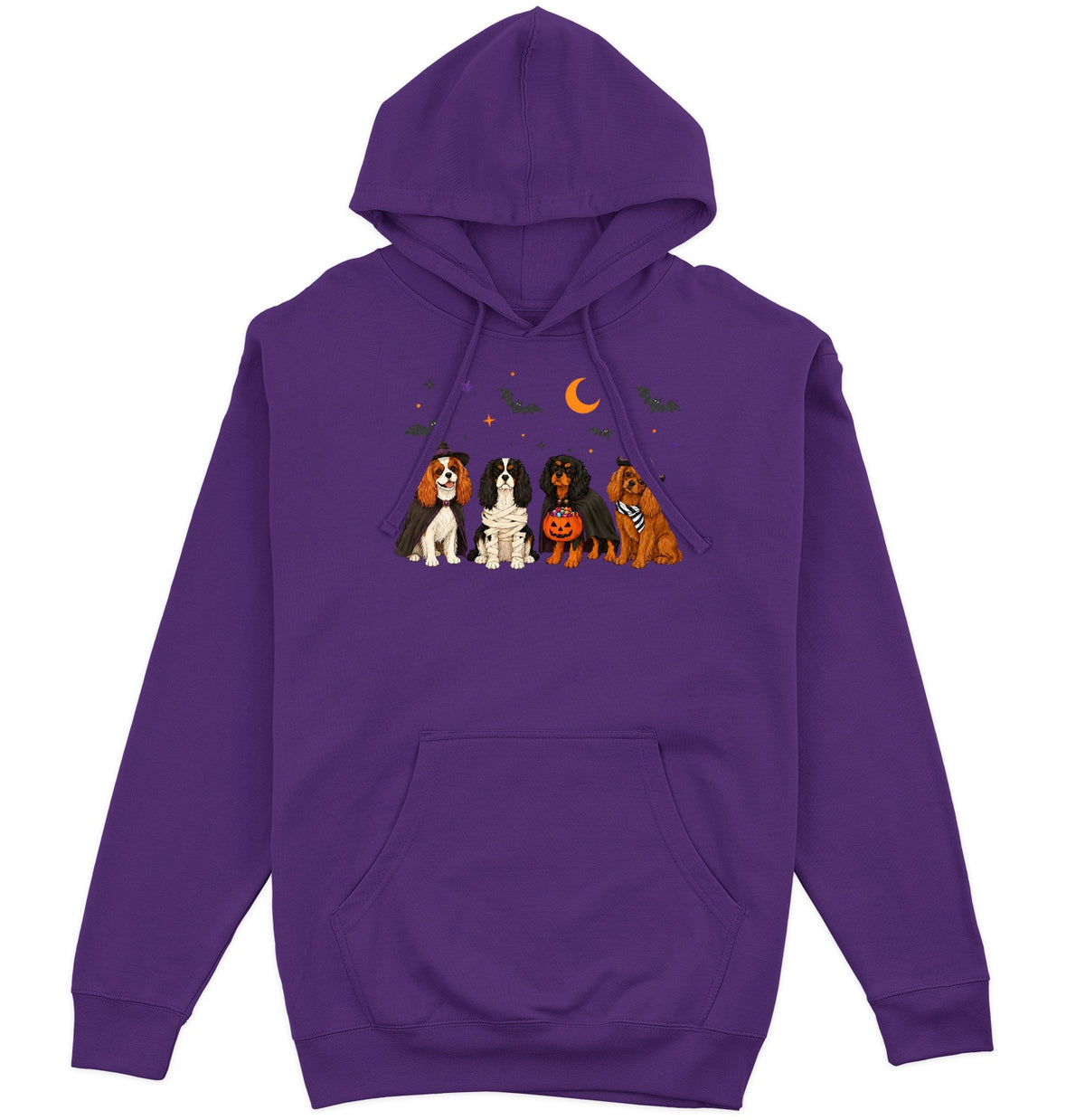 Cavalier King Charle Spaniel Halloween Lineup - Adult Unisex Hoodie