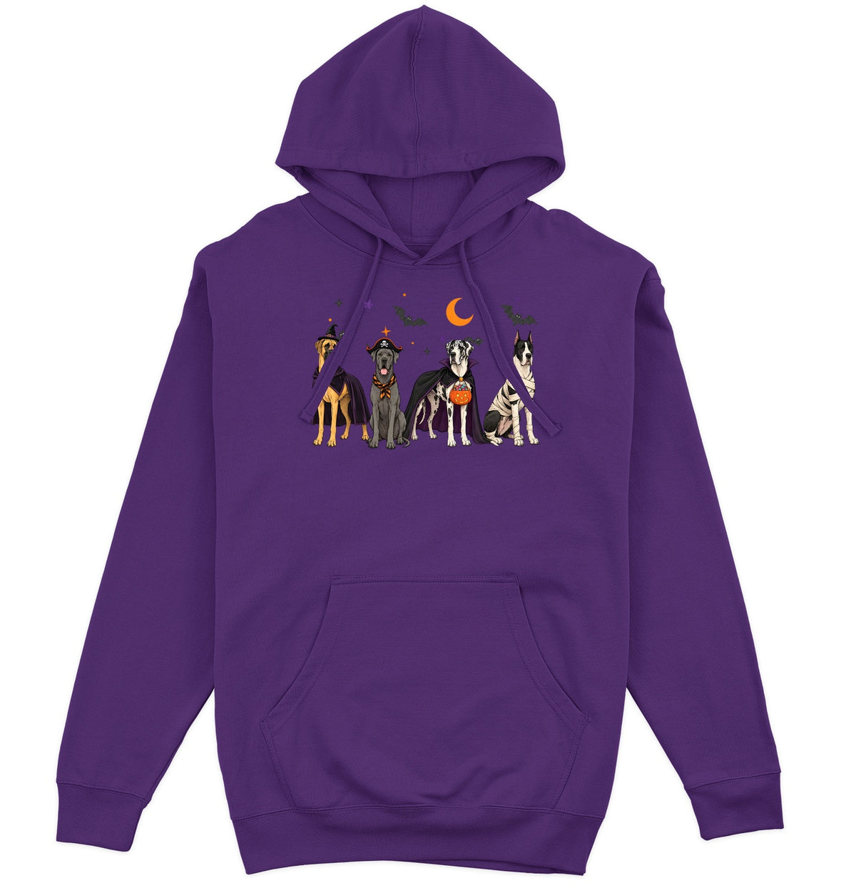 Great Dane Halloween Lineup - Adult Unisex Hoodie