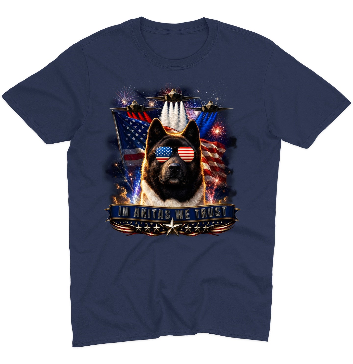 In Akitas We Trust - Adult Unisex T-Shirt