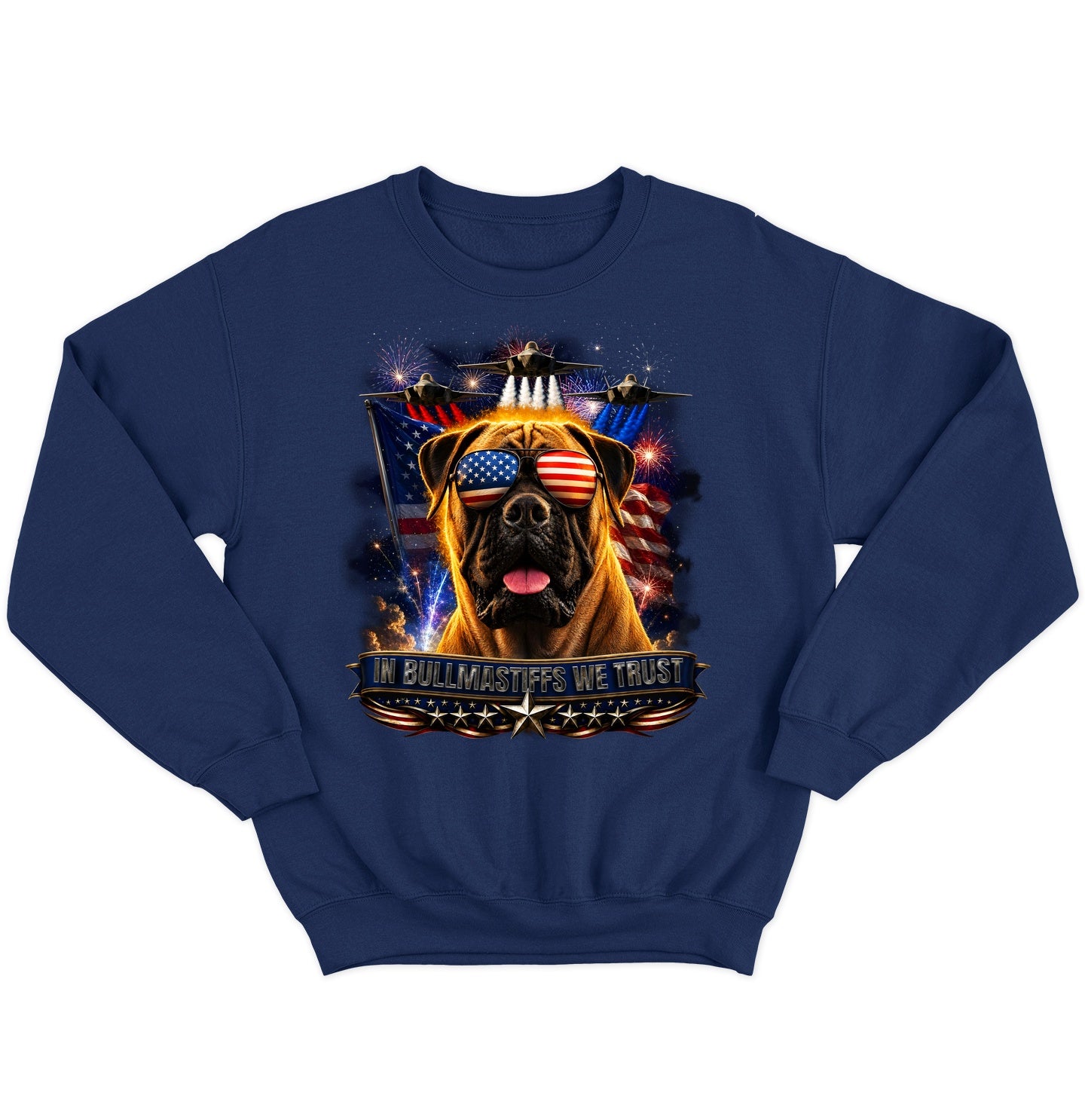 In Bullmastiffs We Trust - Crewneck Sweatshirt