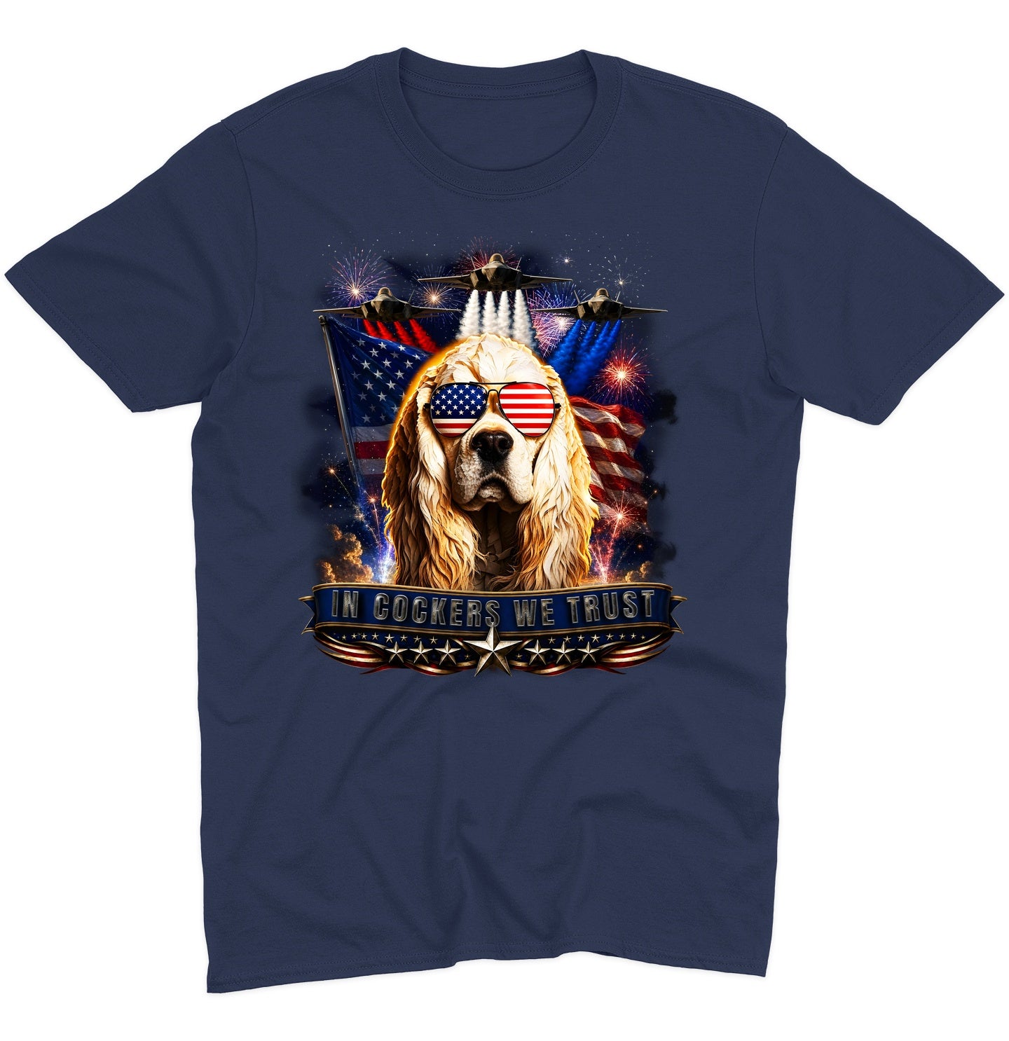 In Cocker Spaniels We Trust - Adult Unisex T-Shirt