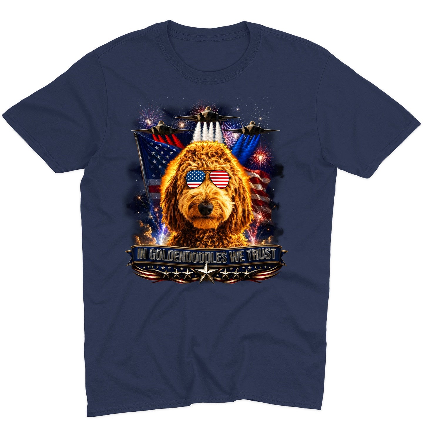 In Goldendoodles We Trust - Adult Unisex T-Shirt