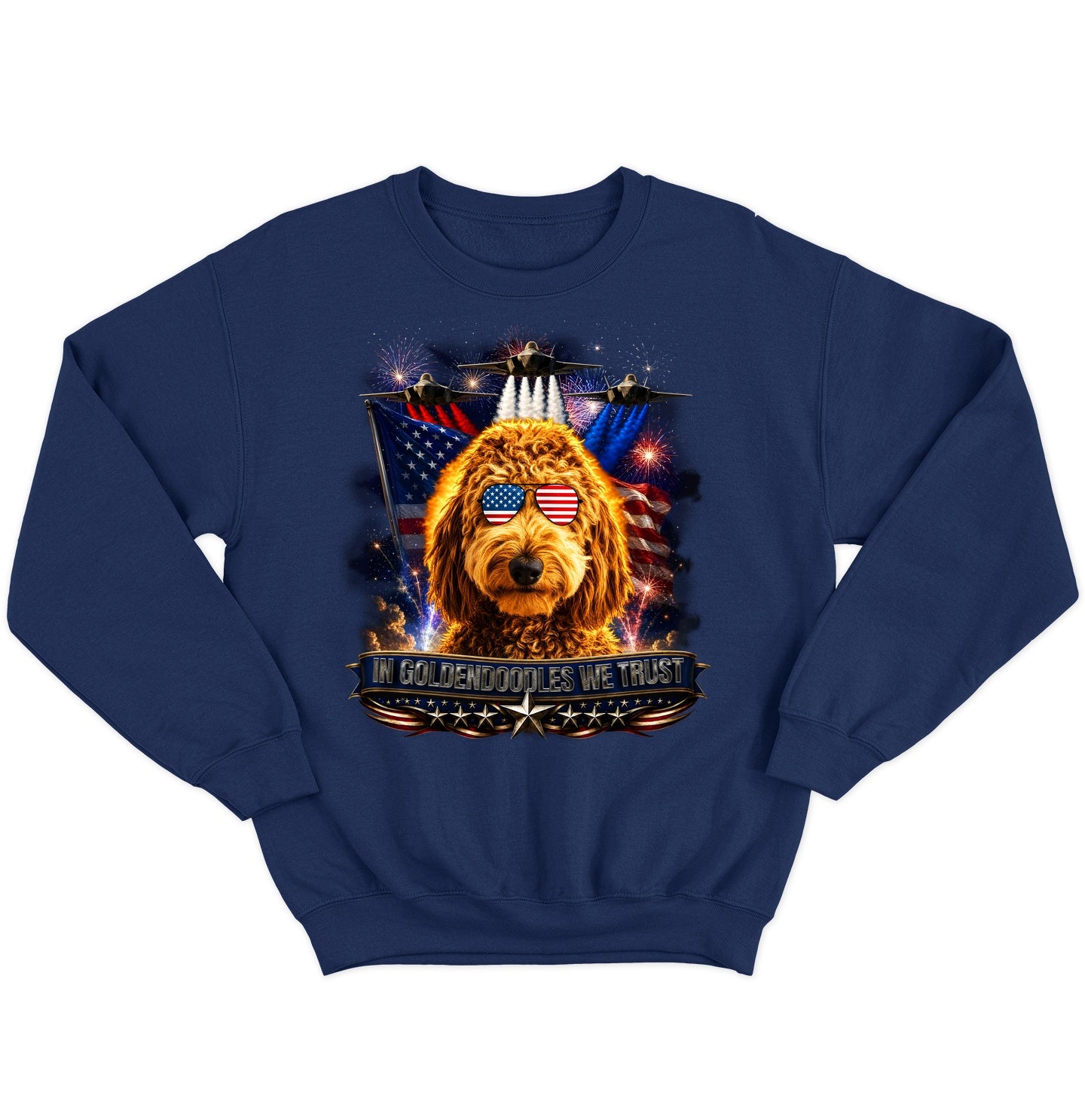 In Goldendoodles We Trust - Crewneck Sweatshirt