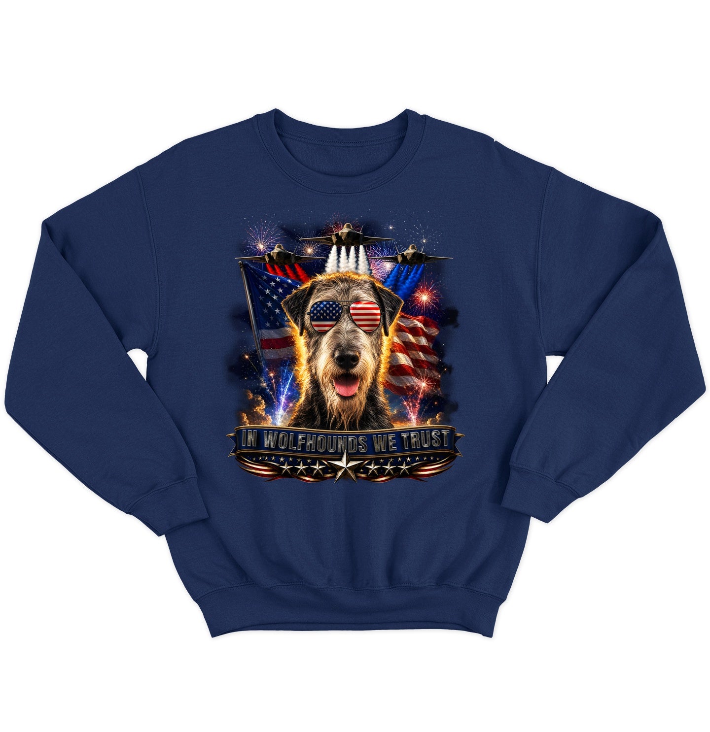 In Irish Wolfhounds We Trust - Crewneck Sweatshirt