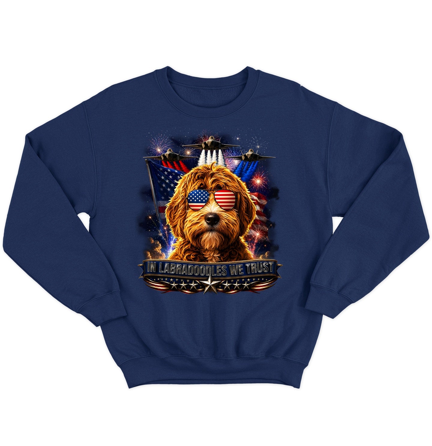 In Labradoodles We Trust - Crewneck Sweatshirt