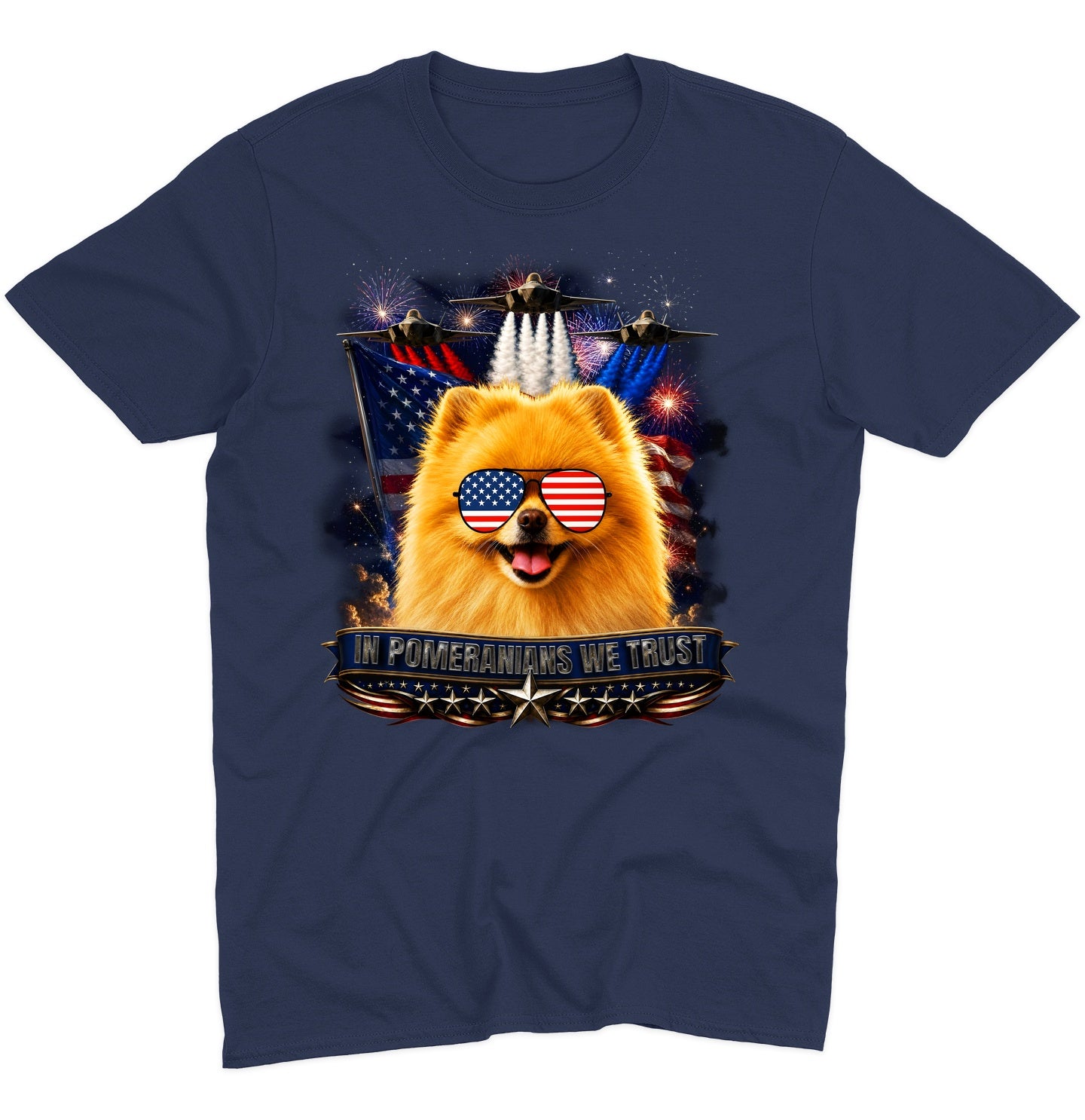 In Pomeranians We Trust - Adult Unisex T-Shirt