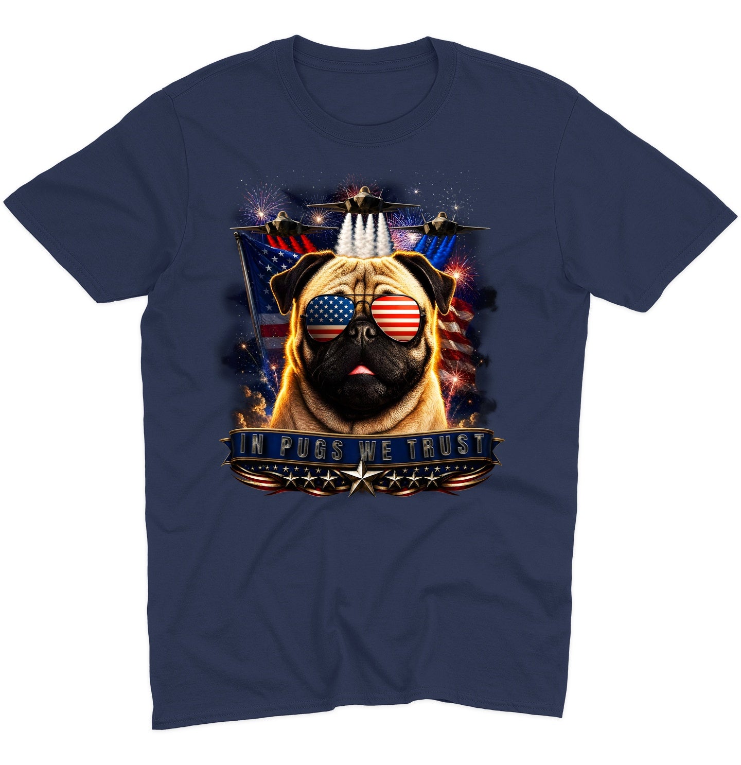 In Pugs We Trust - Adult Unisex T-Shirt