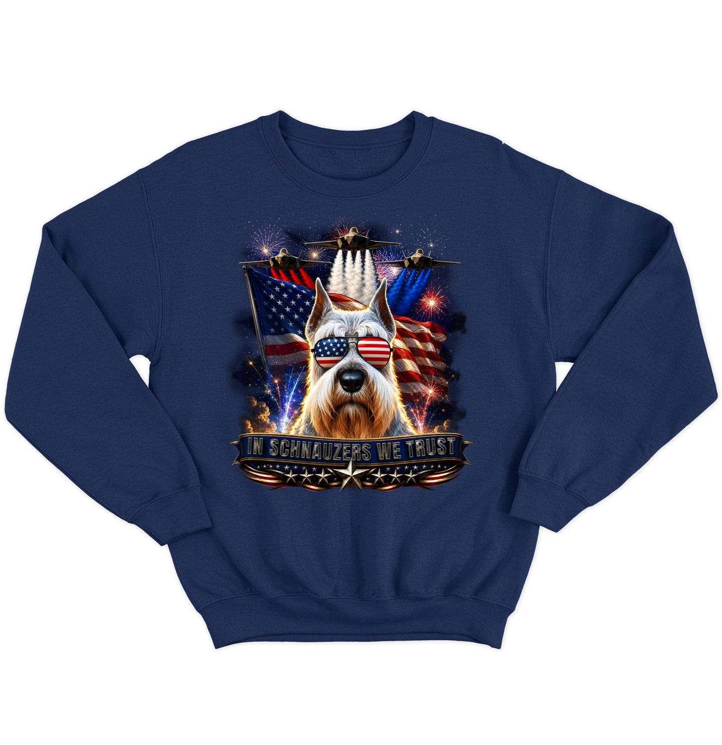 In Standard Schnauzers We Trust - Crewneck Sweatshirt