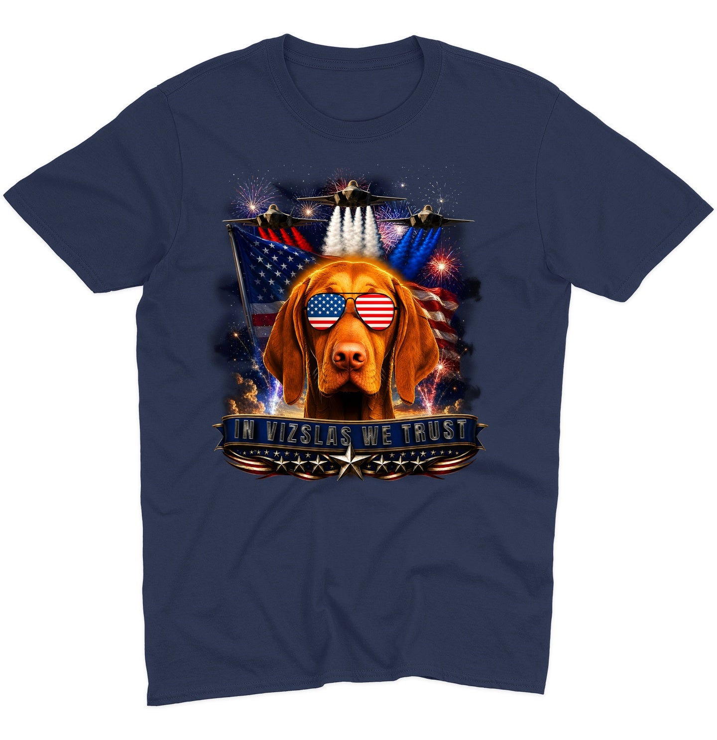 In Vizslas We Trust - Adult Unisex T-Shirt