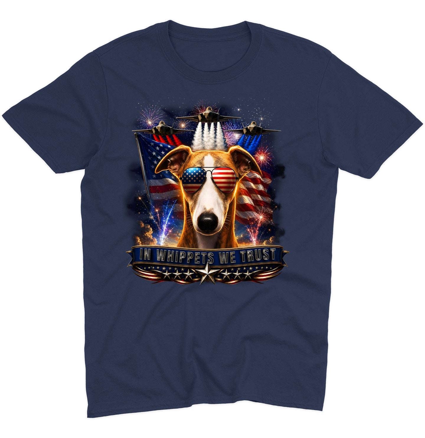 In Whippets We Trust - Adult Unisex T-Shirt
