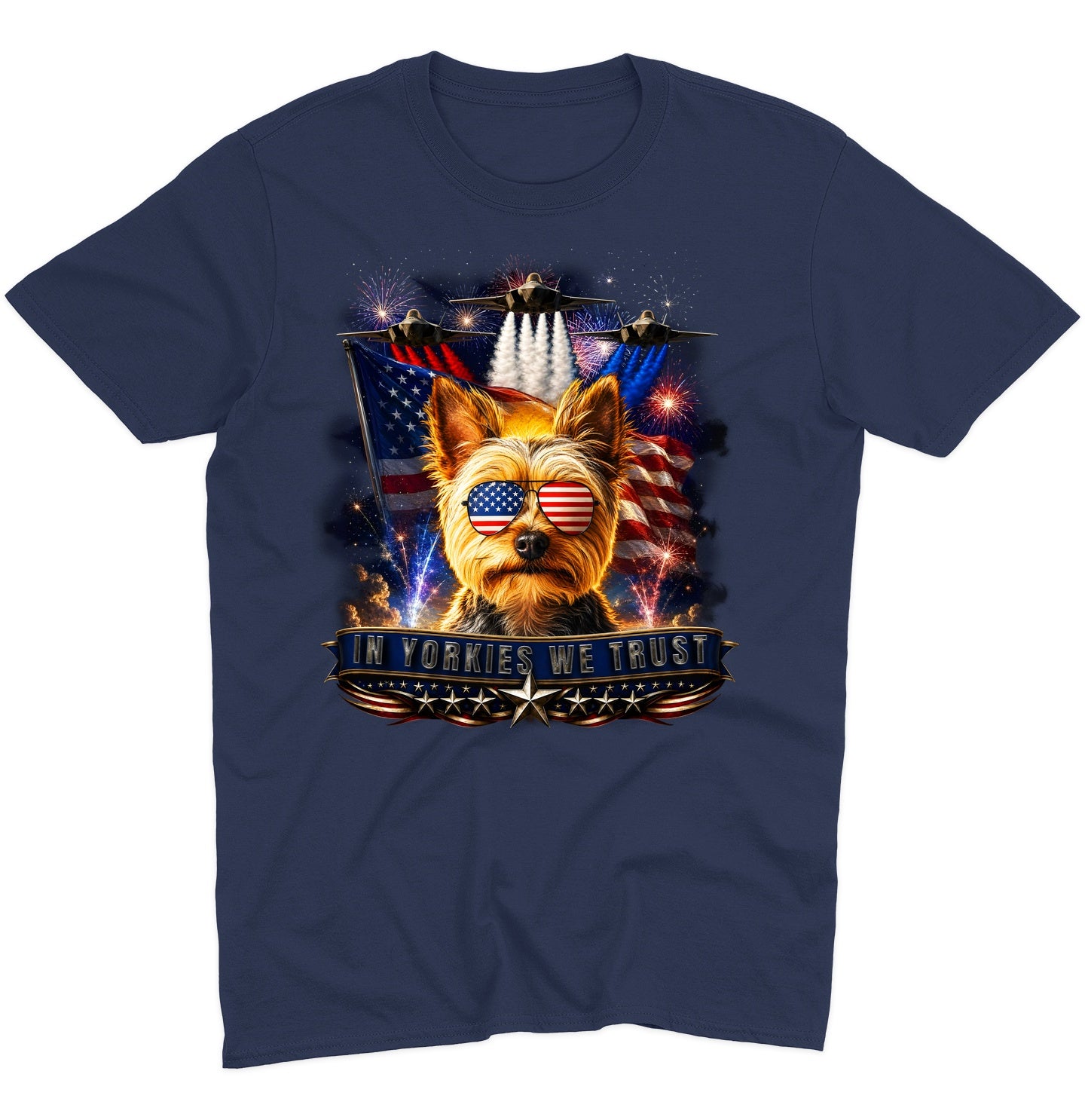 In Yorkshire Terriers We Trust - Adult Unisex T-Shirt