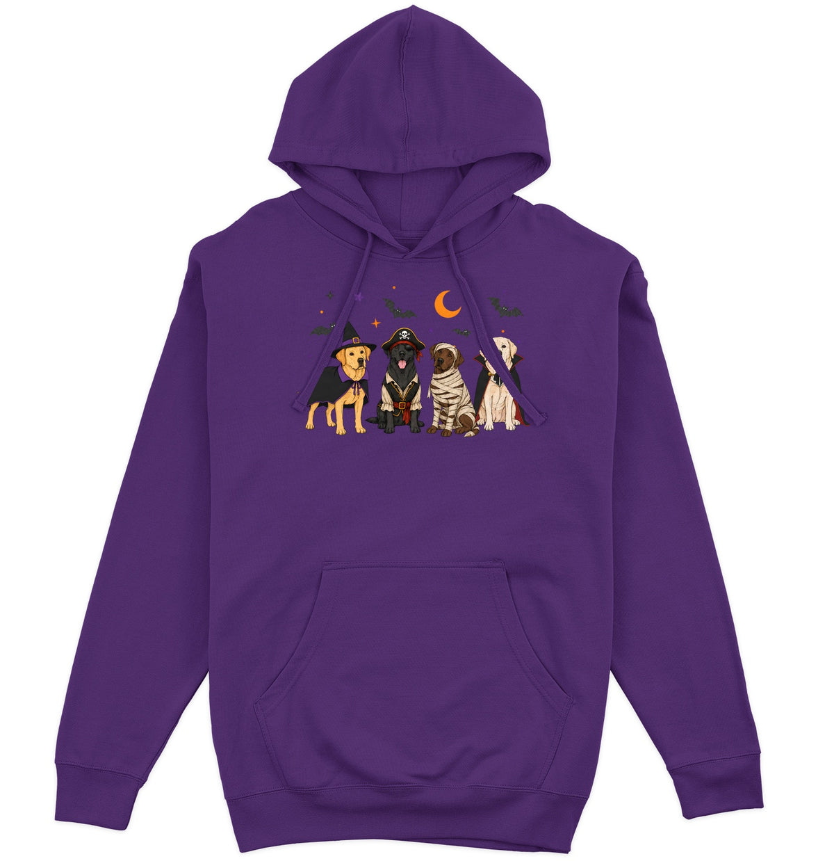 Labrador Retriever Halloween Lineup - Adult Unisex Hoodie