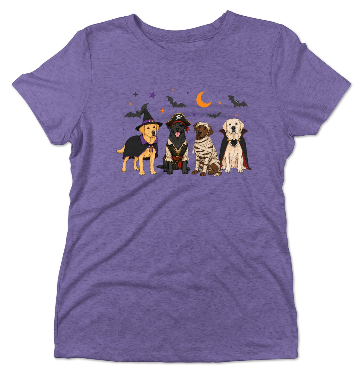 Labrador Retriever Halloween Lineup - Women's Tri-Blend T-Shirt