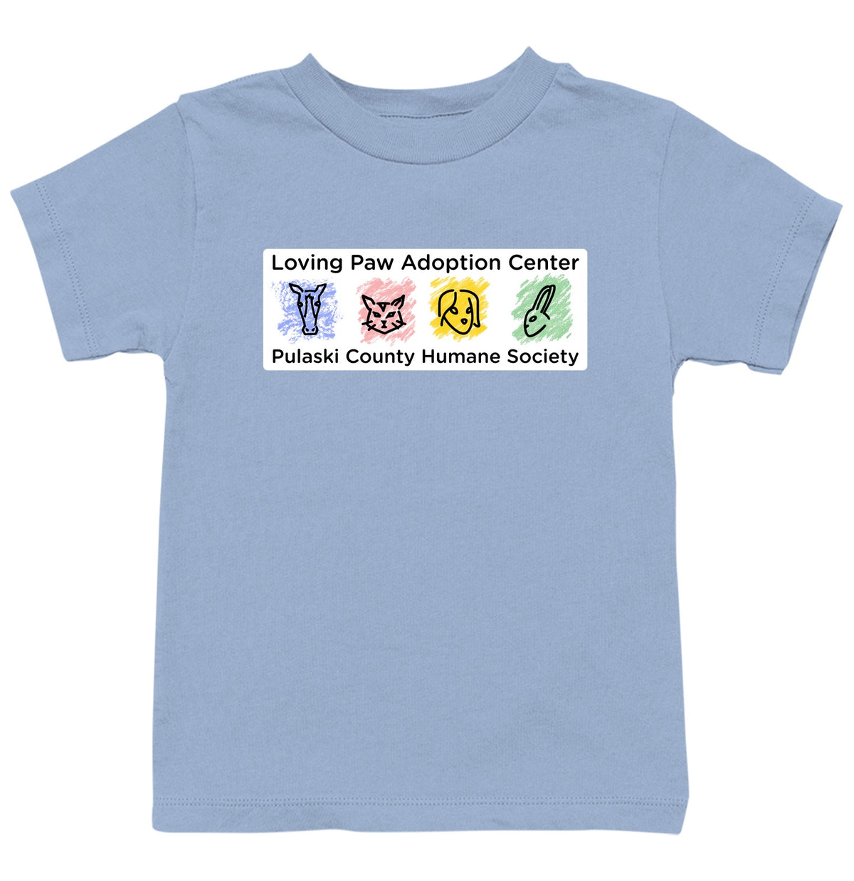 Loving Paws Adoption Center Logo - Kids Unisex T-Shirt