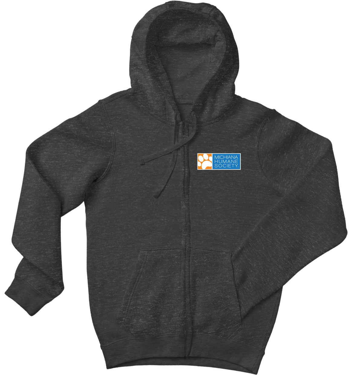 Michiana Humane Society Logo - Adult Unisex Full-Zip Hoodie Sweatshirt