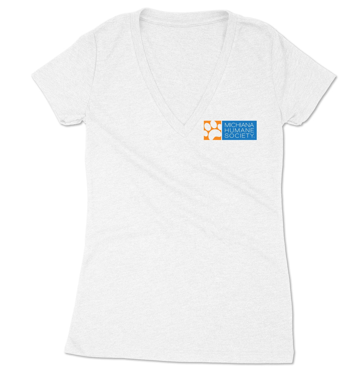 Michiana Humane Society Logo - Women's V-Neck Tri-Blend T-Shirt