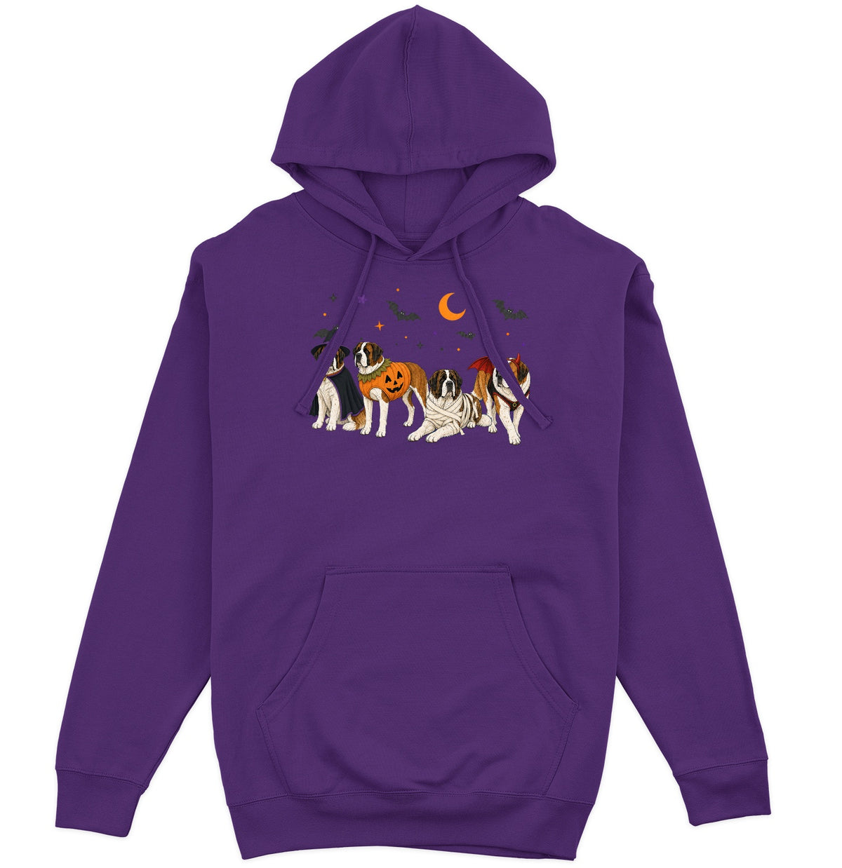 Saint Bernard Halloween Lineup - Adult Unisex Hoodie