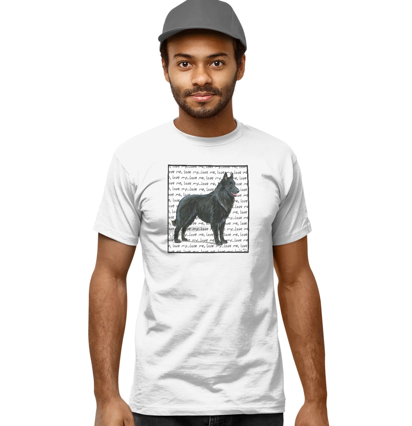 Belgian Shepherd Love Text - Adult Unisex T-Shirt