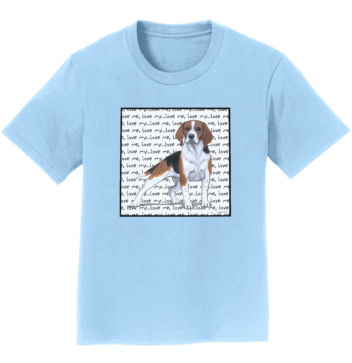 Animal Pride - Beagle Love Text - Kids' Unisex T-Shirt
