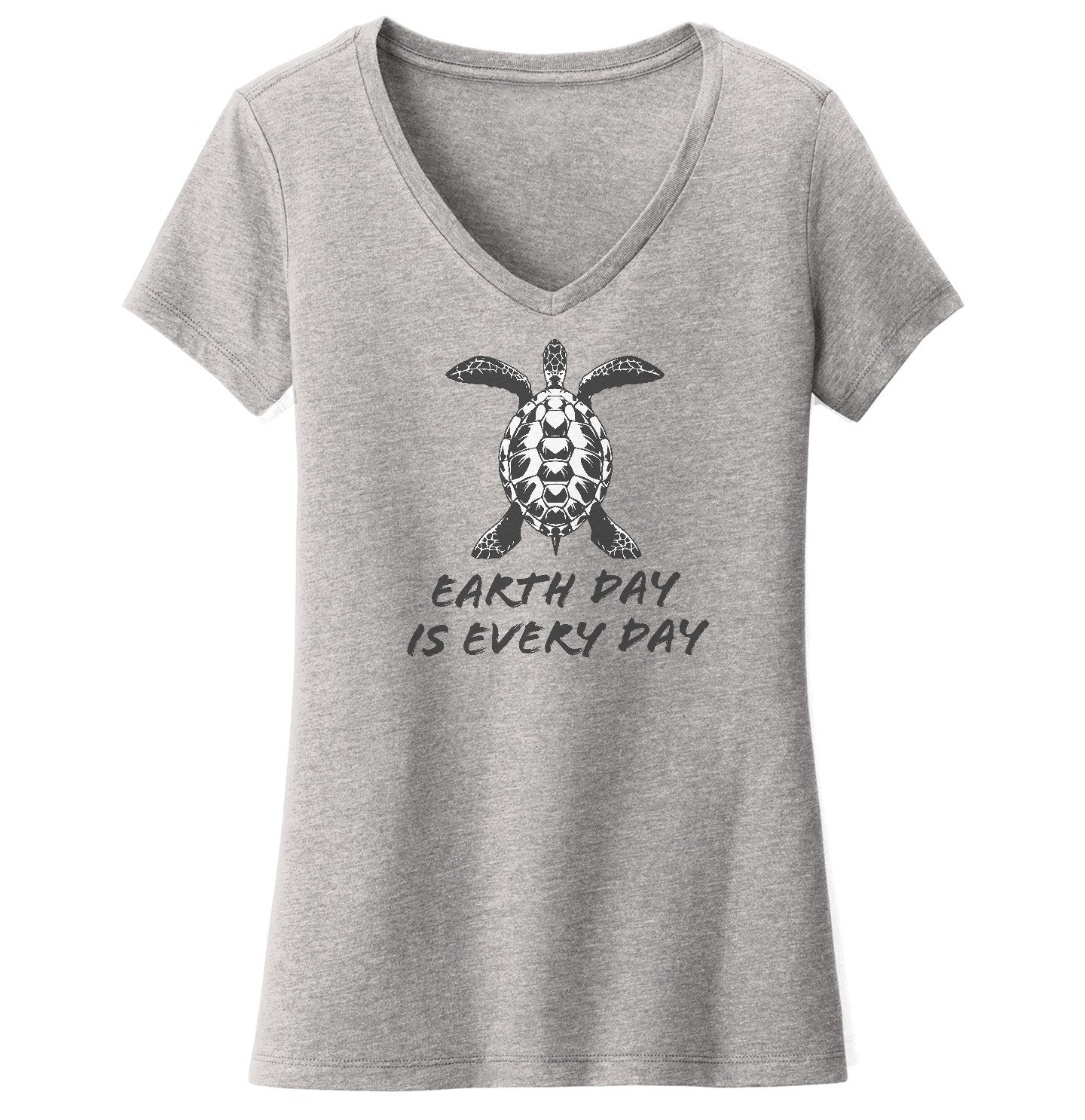 Earth Day is Every Day Sea Turtle - Women's V-Neck T-Shirt