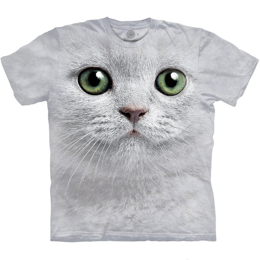 Green Eyes Cat Face - The Mountain 3D Shirt
