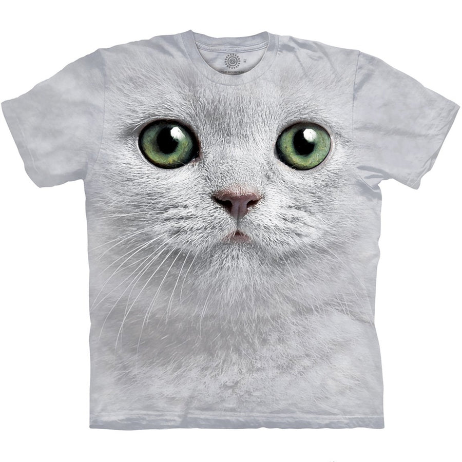 Green Eyes Cat Face - The Mountain 3D Shirt