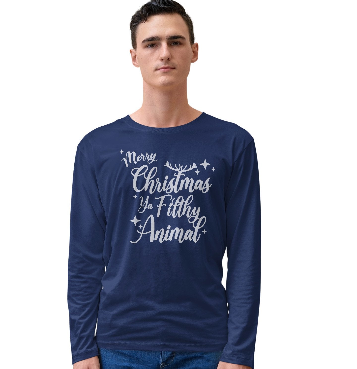 Merry Christmas ya Filthy Animal - Adult Unisex Long Sleeve T-Shirt