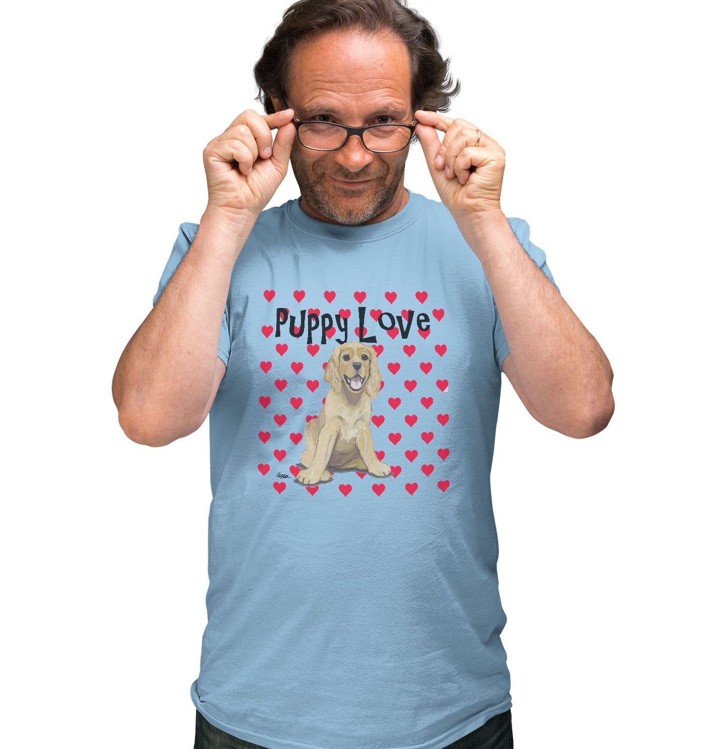 Animal Pride - American Cocker Spaniel Puppy Love - Adult Unisex T-Shirt