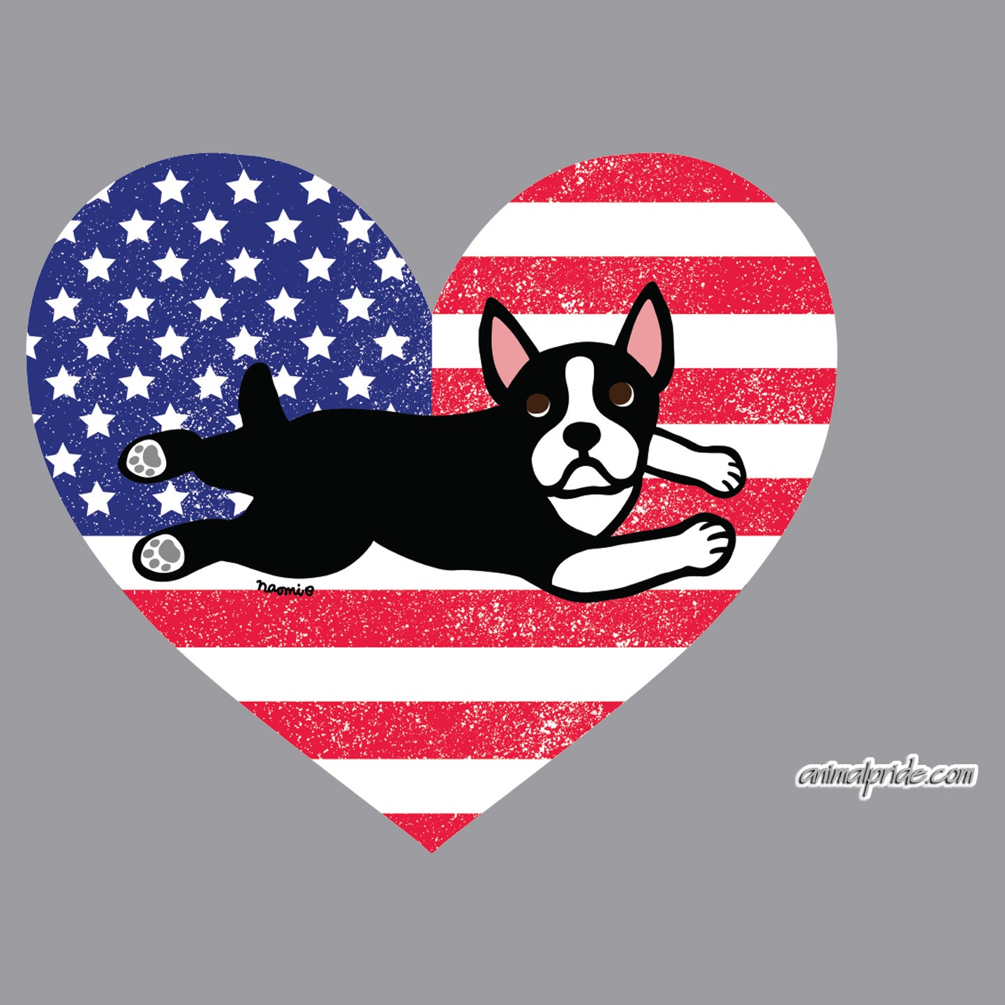 Terrier Flag Heart - Adult Adjustable Face Mask