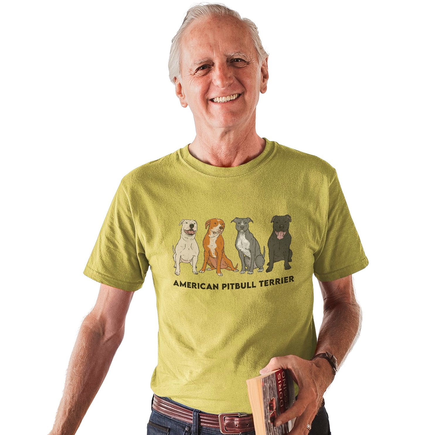 American Pit Bull Terrier Line Up - Adult Unisex T-Shirt