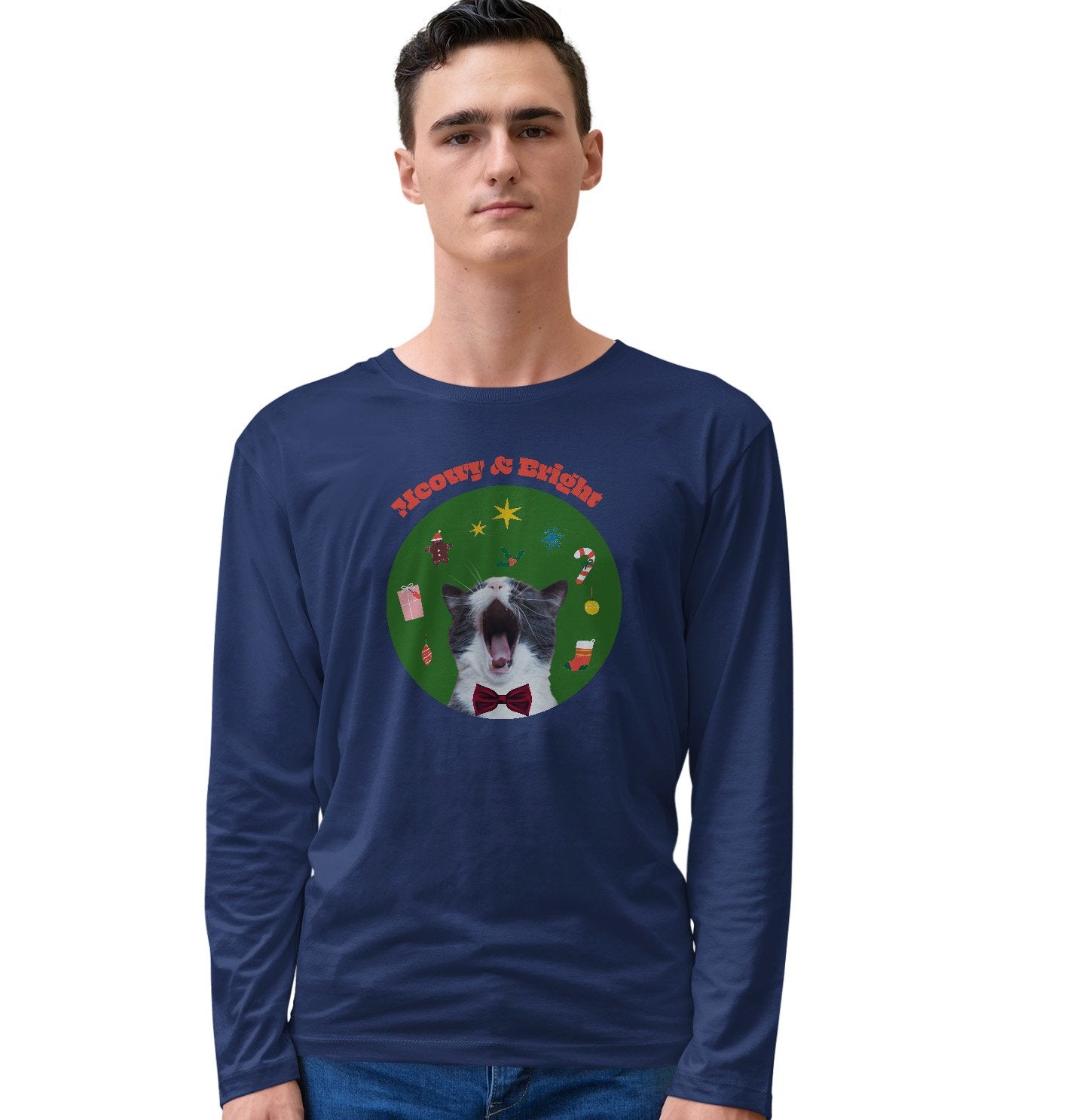 Meowy & Bright - Adult Unisex Long Sleeve T-Shirt