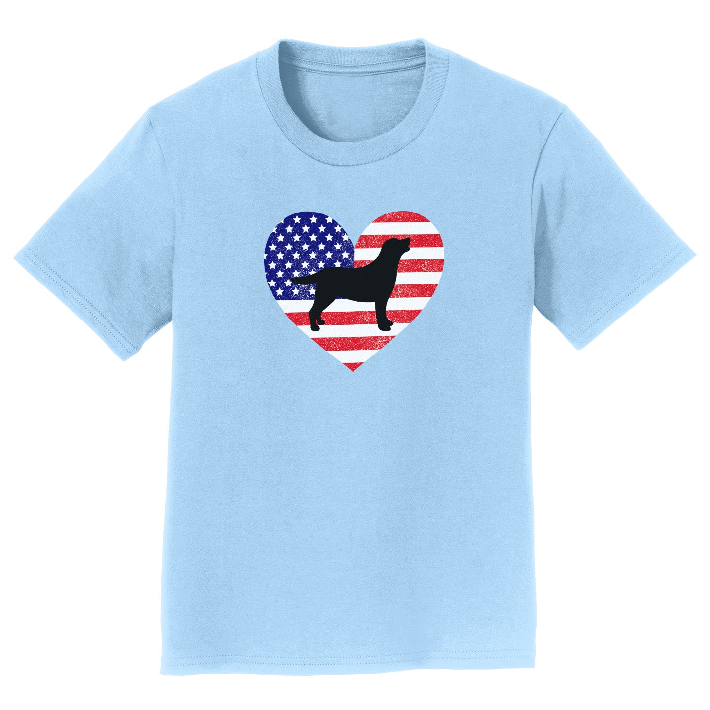 USA Flag Lab Silhouette - Kids' Unisex T-Shirt