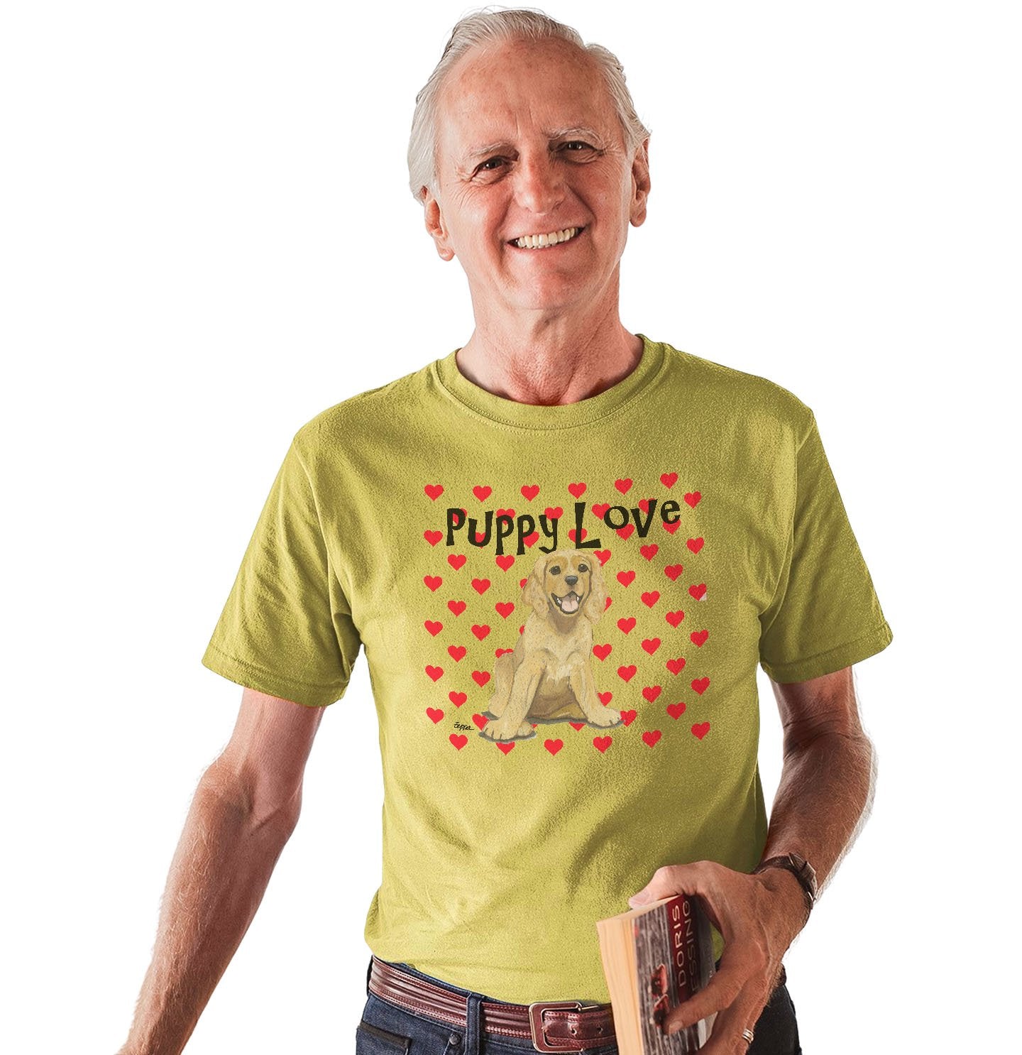 American Cocker Spaniel Puppy Love - Adult Unisex T-Shirt