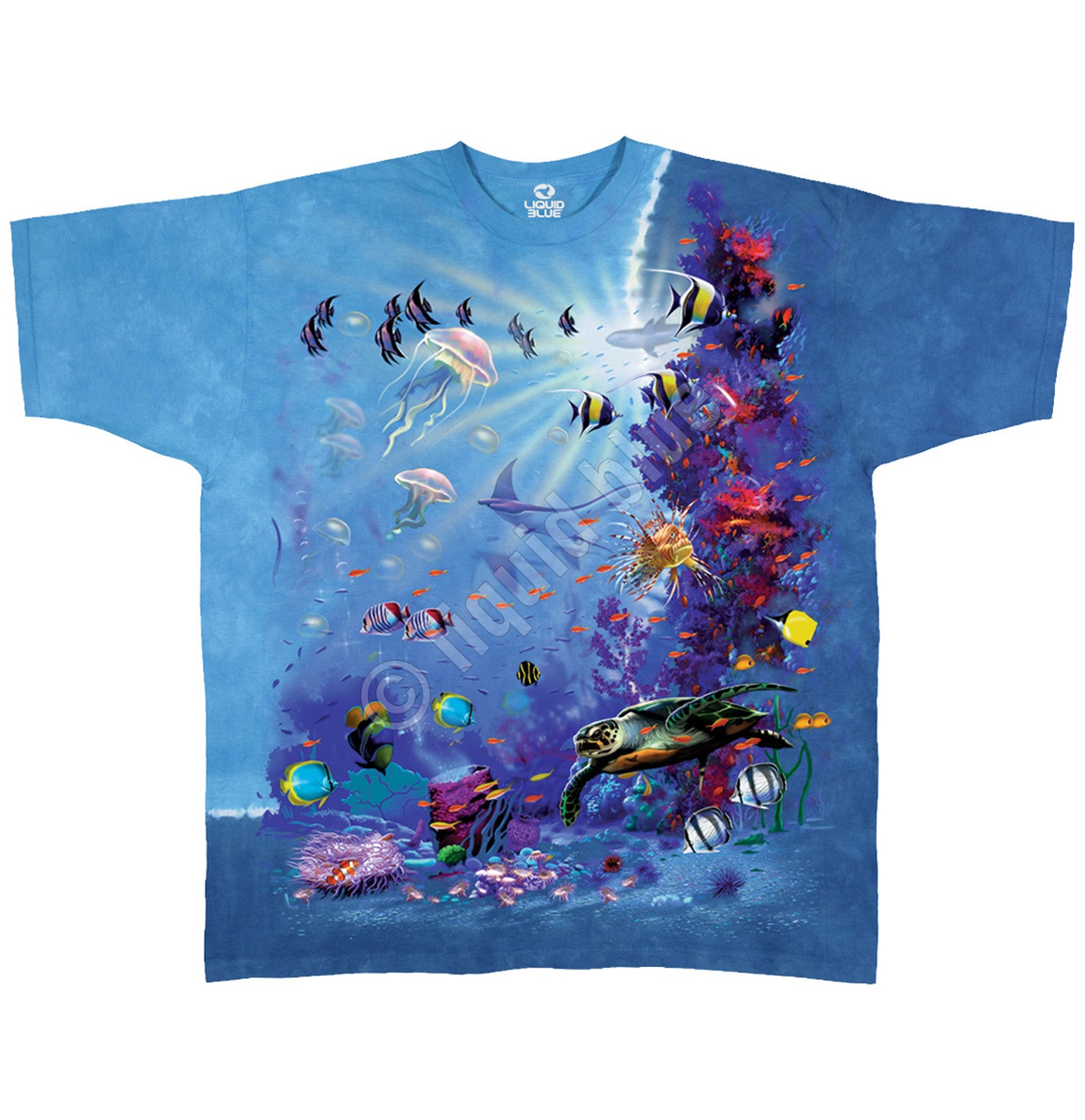 Liquid Blue - Tropical Reef - Adult Unisex T-Shirt