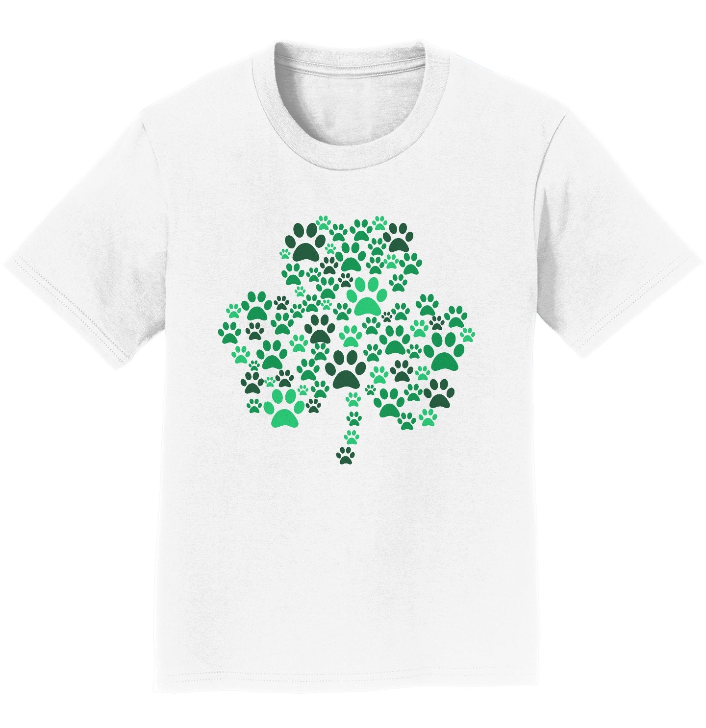 Green Paw Shamrock - Kids' Unisex T-Shirt