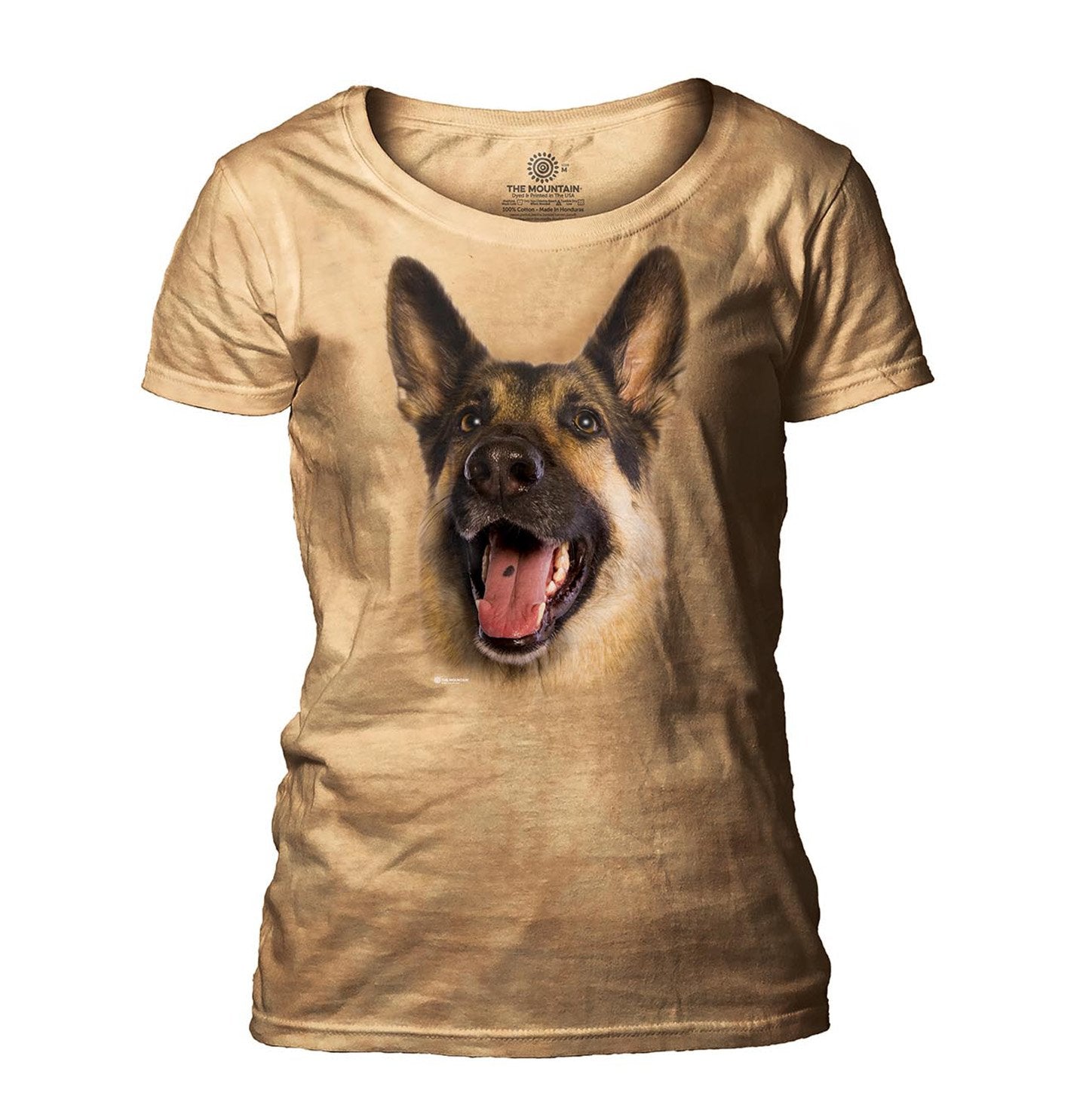 Joyful German Shepard - Women's Scoop Neck T-Shirt