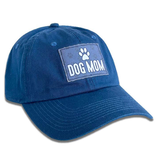 Animal Pride - Dog Mom Applique on Navy - Ladies Washed Twill Hat