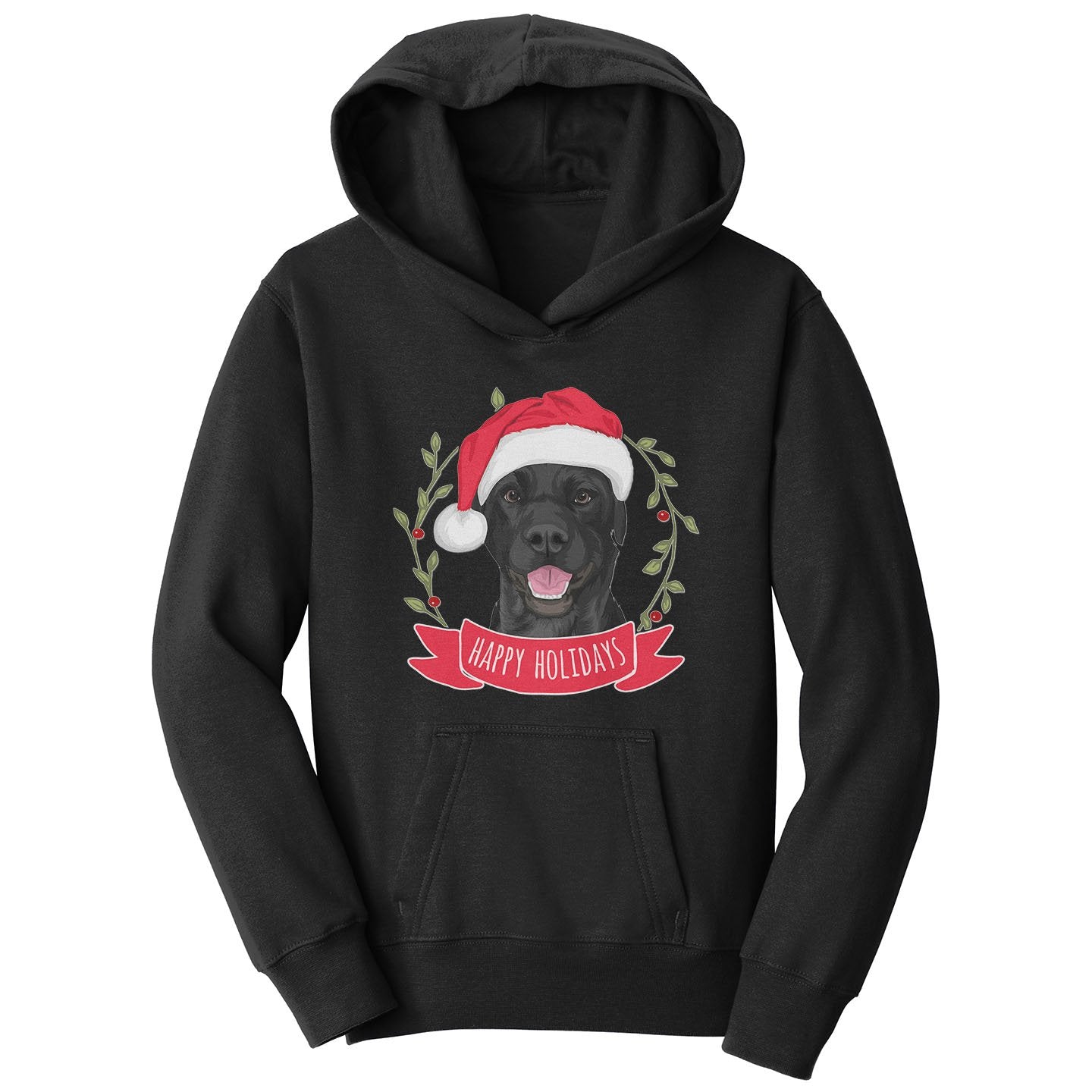 Happy Holidays Lab - Kids' Unisex Hoodie Sweatshirt