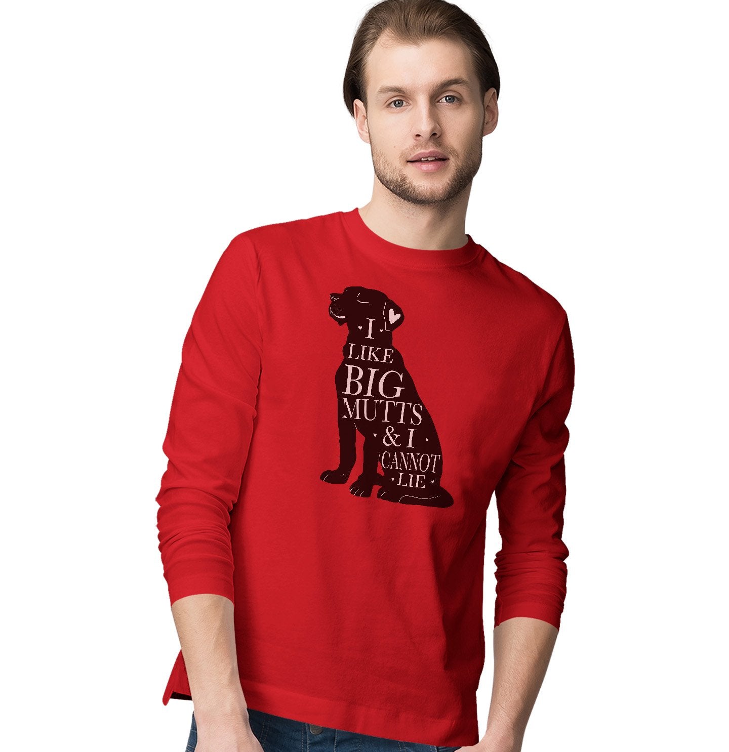 Like Big Mutts Silhouette - Adult Unisex Long Sleeve T-Shirt