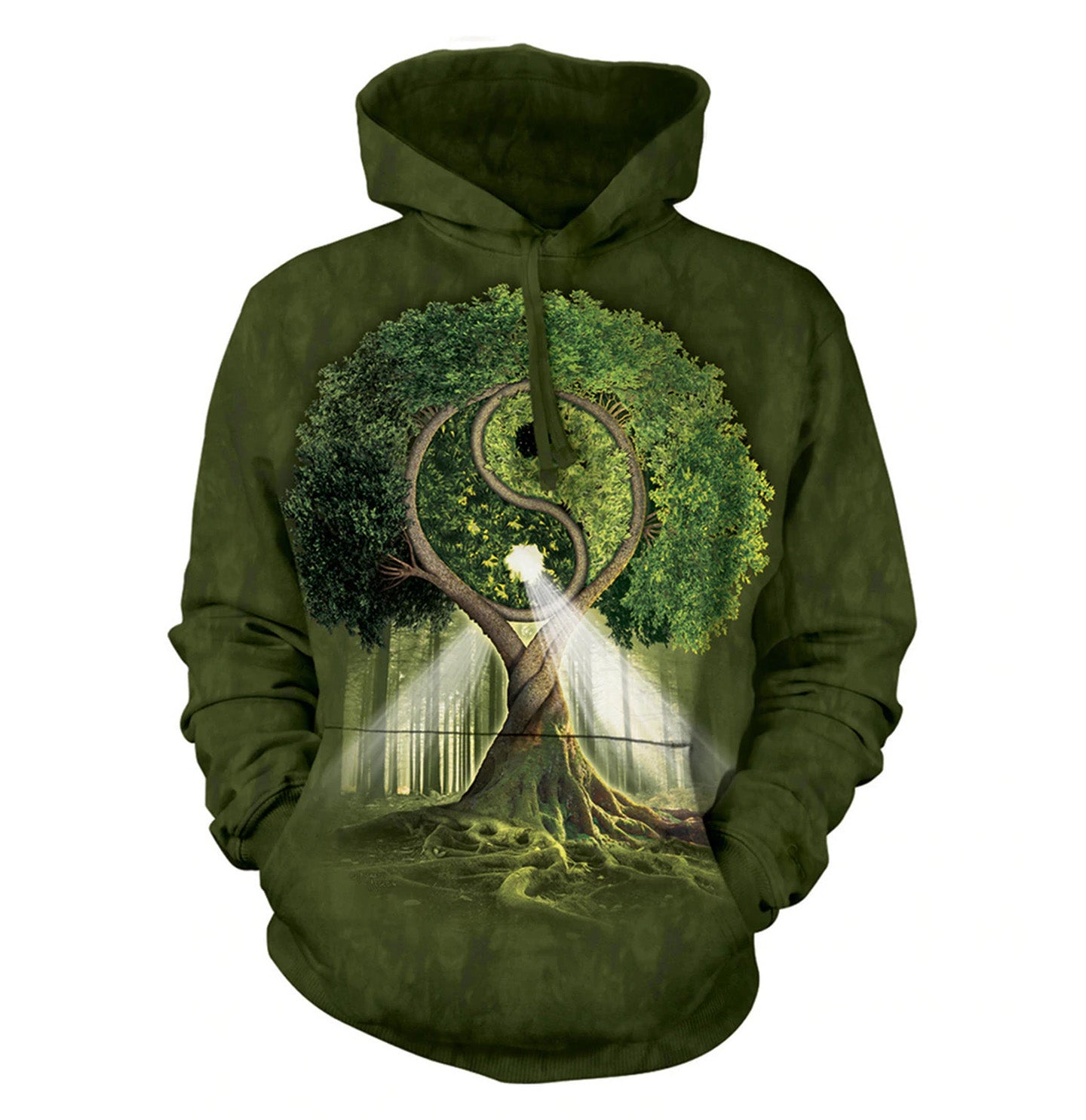 Yin Yang Tree - Adult Unisex Hoodie Sweatshirt