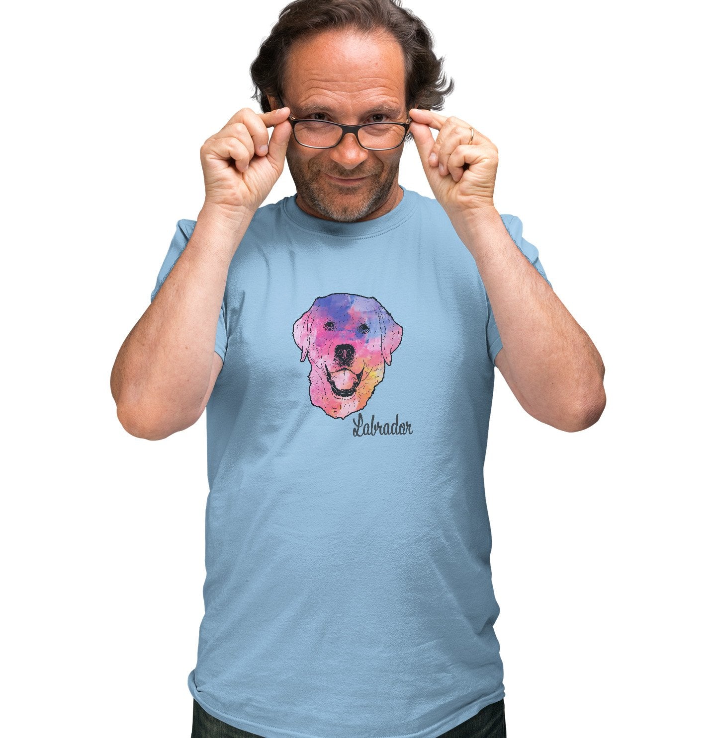 Animal Pride - Colorful Labrador Headshot - Adult Unisex T-Shirt